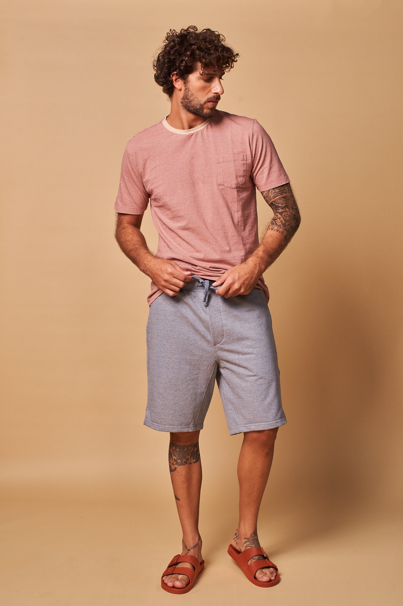 Bermuda Algodão Reciclado Batroun Marinho