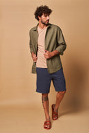 Bermuda Algodão Reciclado Rino Marinho