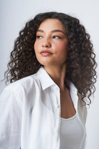 Camisa 100% Linho Lisa Branca ML