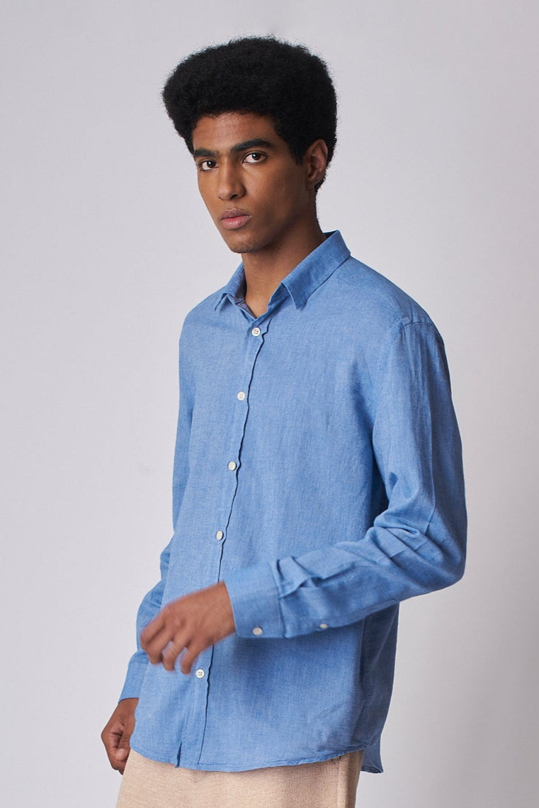 Camisa Algodão Diferenciado Frevo Azul ML