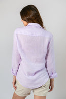 Camisa 100% Linho Lilas ML