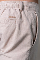 Bermuda Elástico Algodão Natural