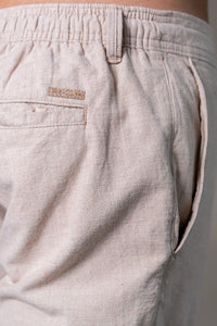 Bermuda Elástico Algodão Natural