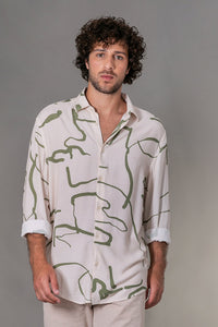 Camisa Banana Estampada ML