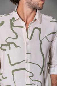 Camisa Banana Estampada ML