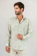 Camisa Algodão Floreando ML