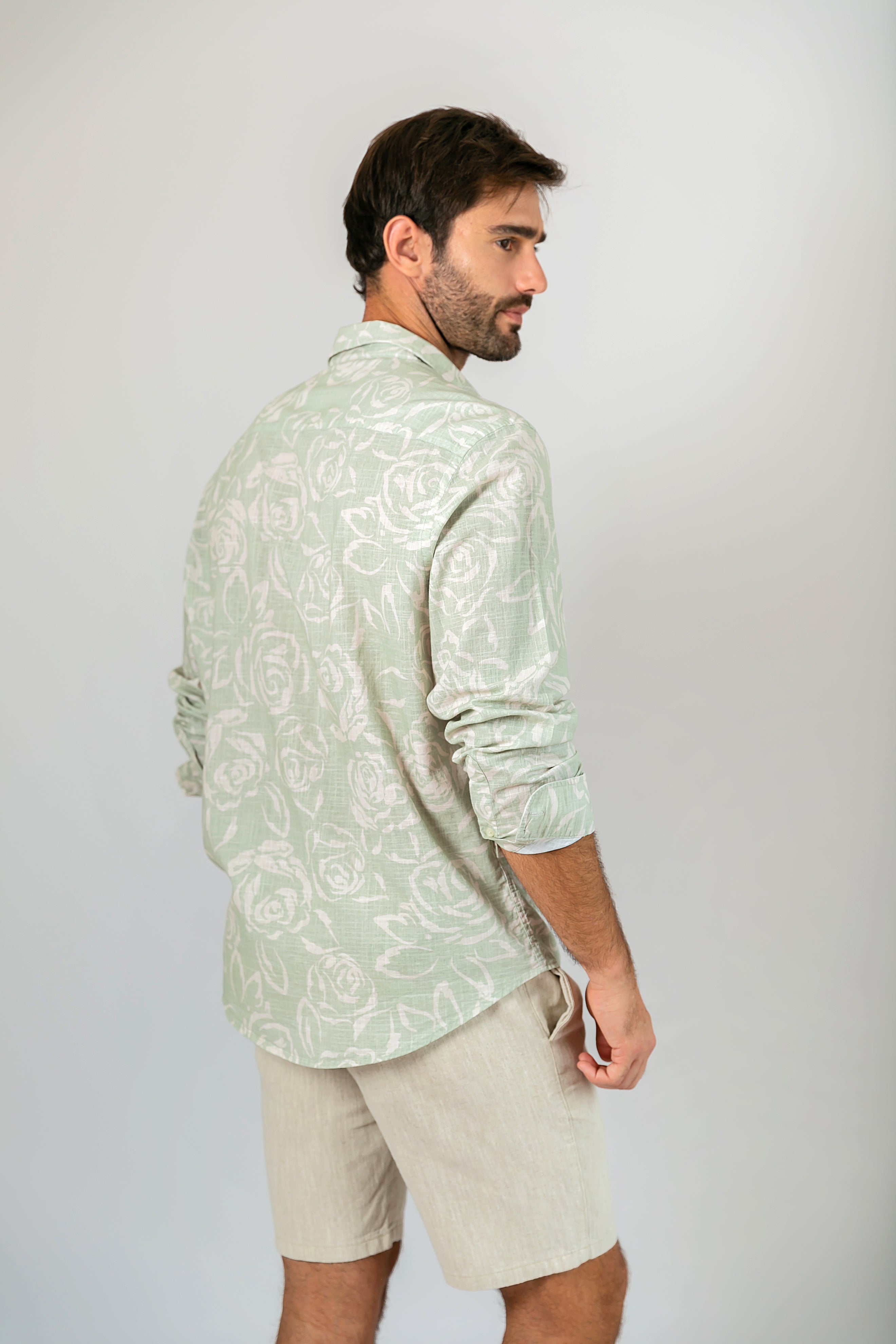 Camisa Algodão Floreando ML