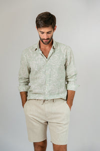 Camisa Algodão Floreando ML