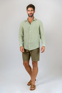 Camisa 100% Linho Verde Claro ML