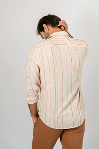 Camisa Algodão Diferenciado Tenue Listra ML