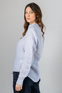 Camisa 100% Linho Amalfi Azul Marinho II ML