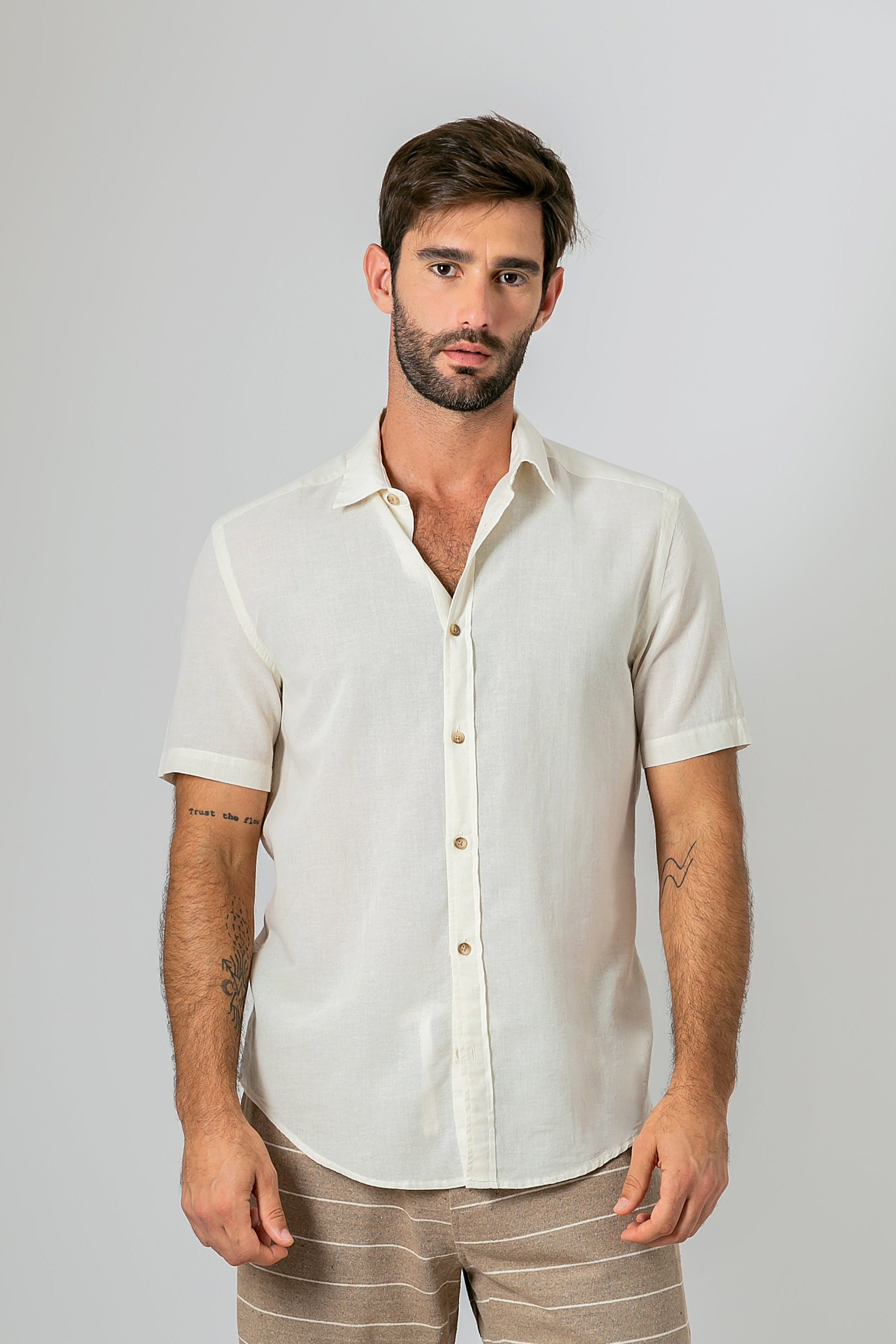 Camisa Algodão Diferenciado Frevo Branco MC