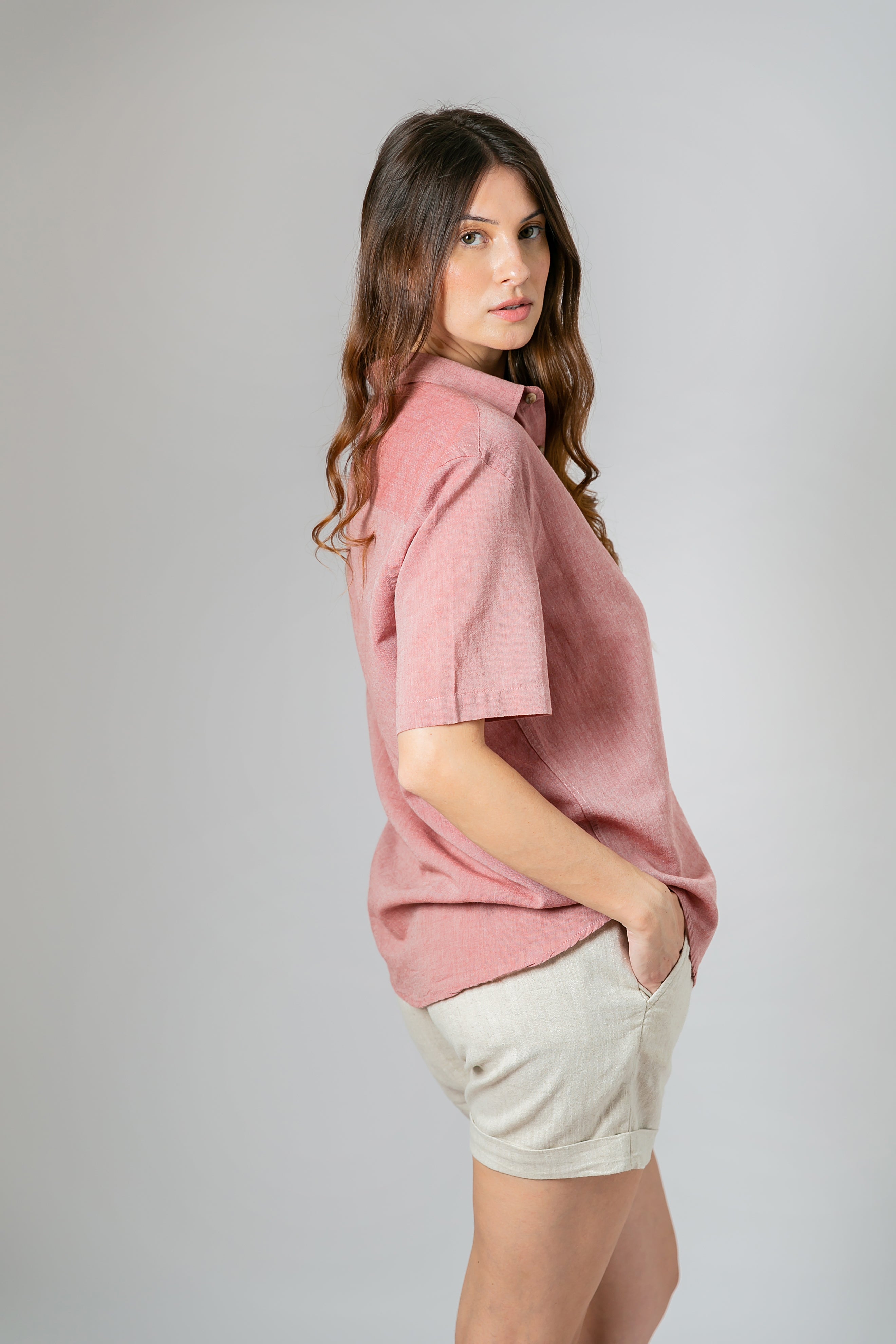 Camisa Algodão Diferenciado Vermelha MC