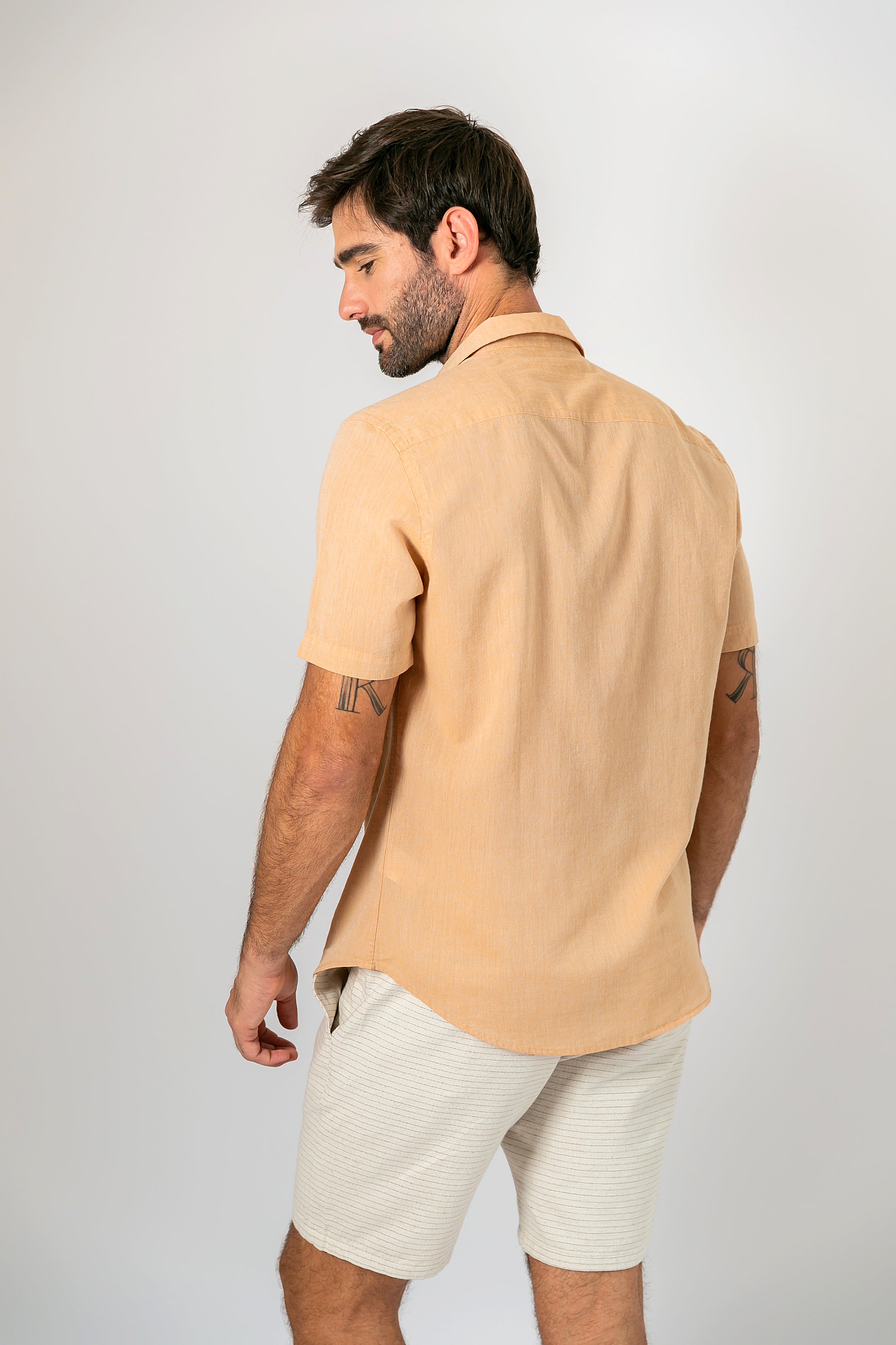 Camisa Algodão Diferenciado Frevo Ocre MC