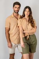 Camisa Algodão Diferenciado Frevo Ocre MC