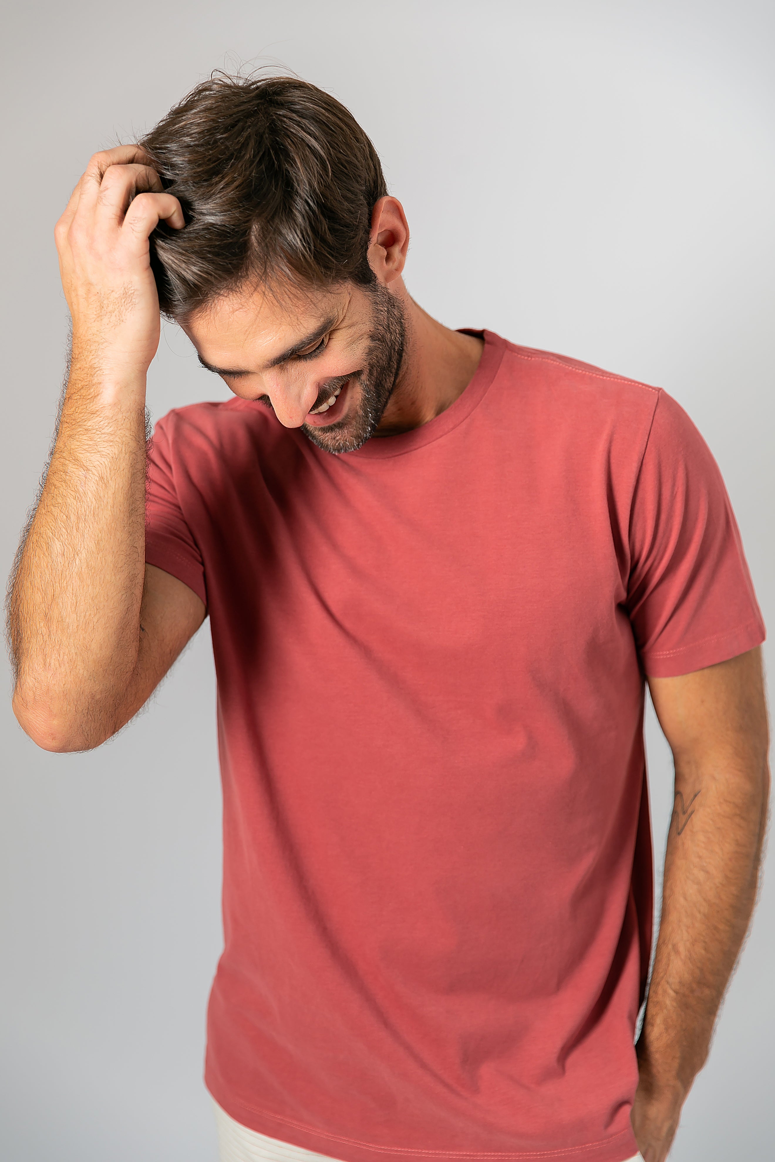 Camiseta Stone Vermelho Terra