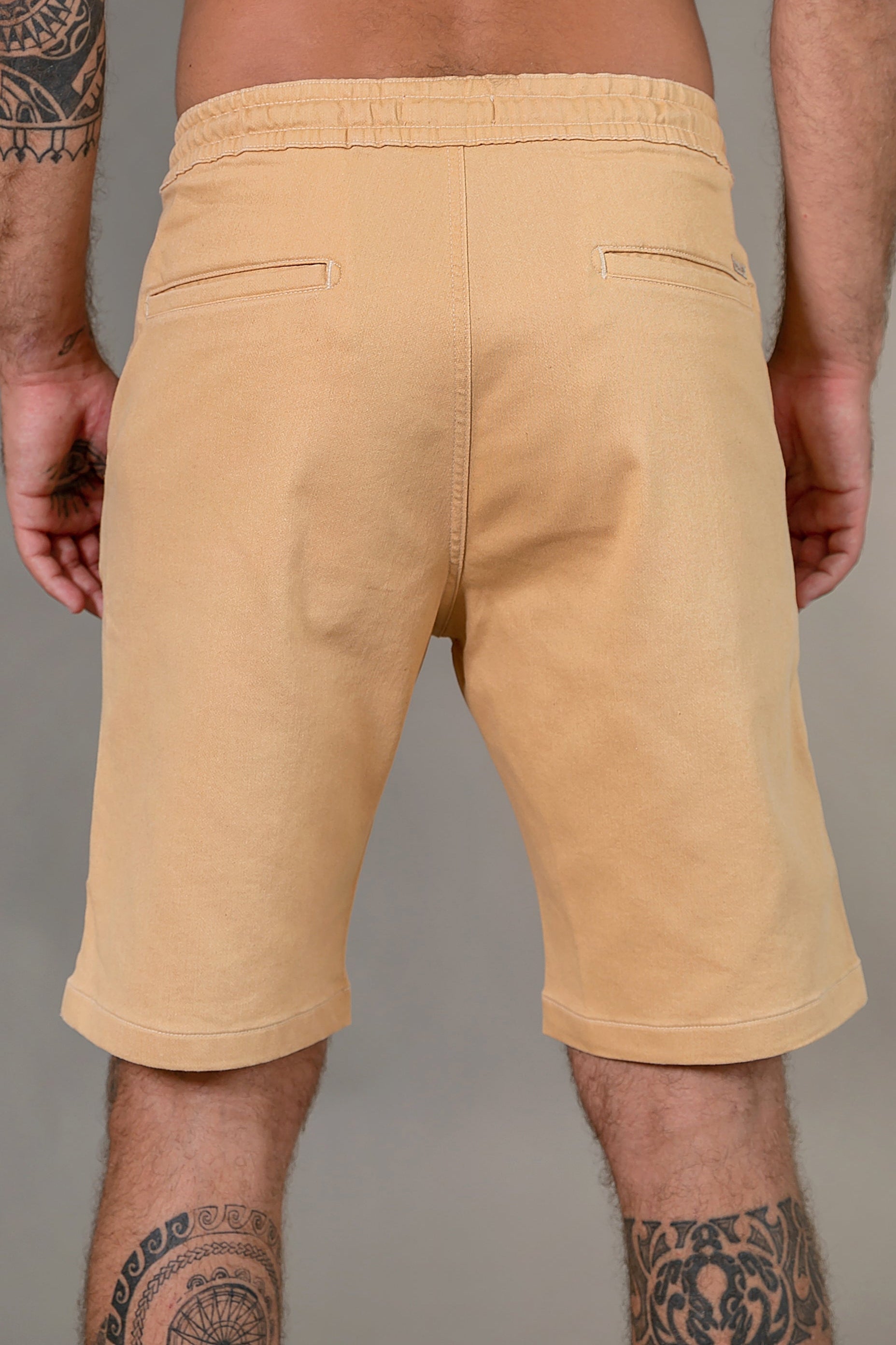 Bermuda Elástico Algodão-Pet Mel