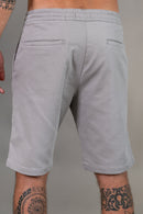 Bermuda Elástico Algodão-Pet Chumbo