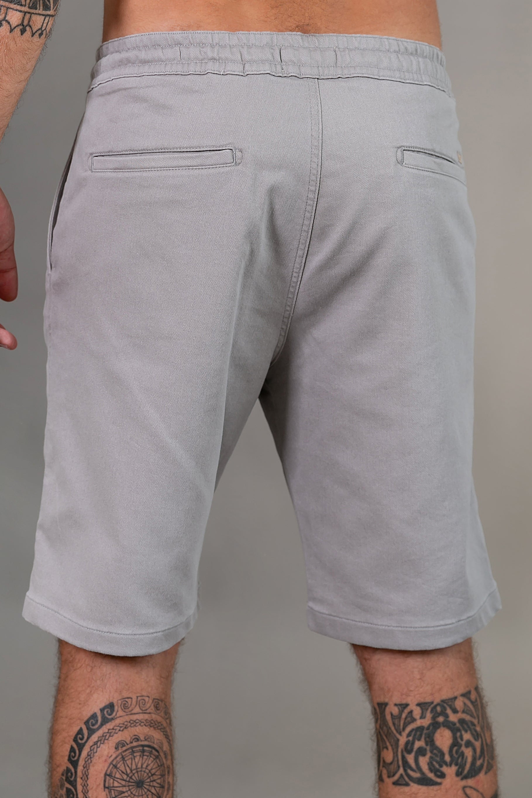 Bermuda Elástico Algodão-Pet Chumbo