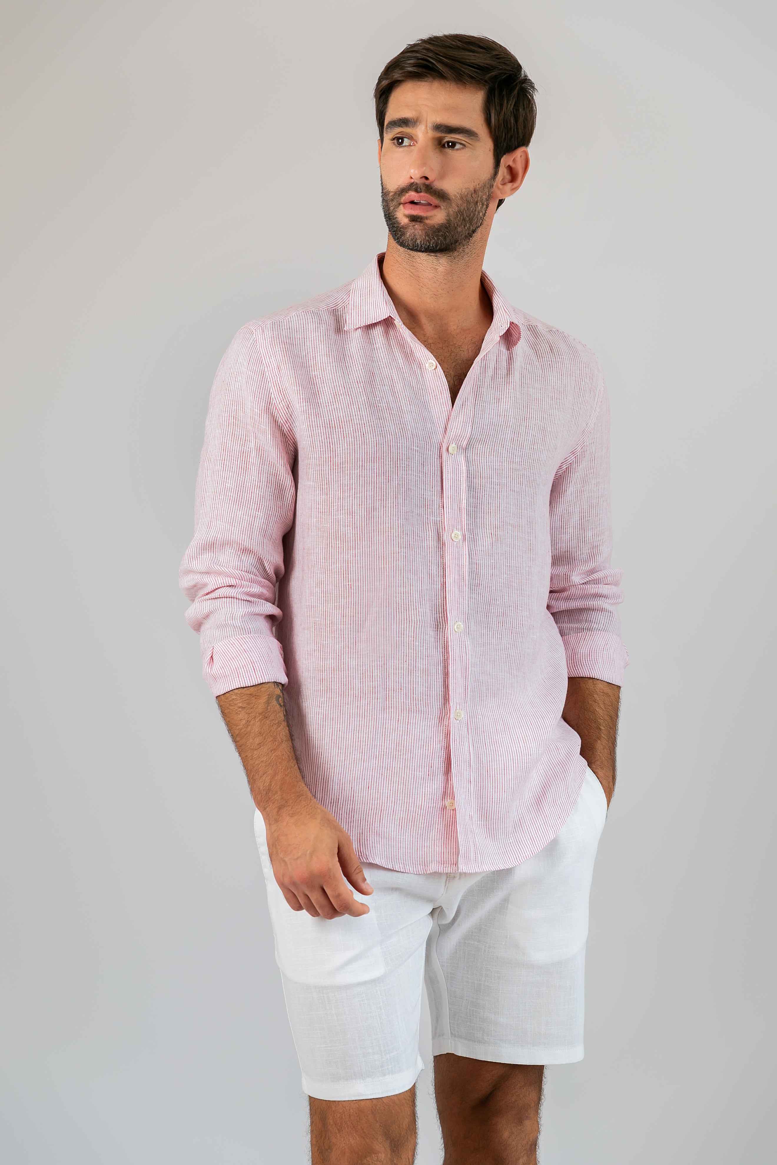 Bermuda Linho Off White