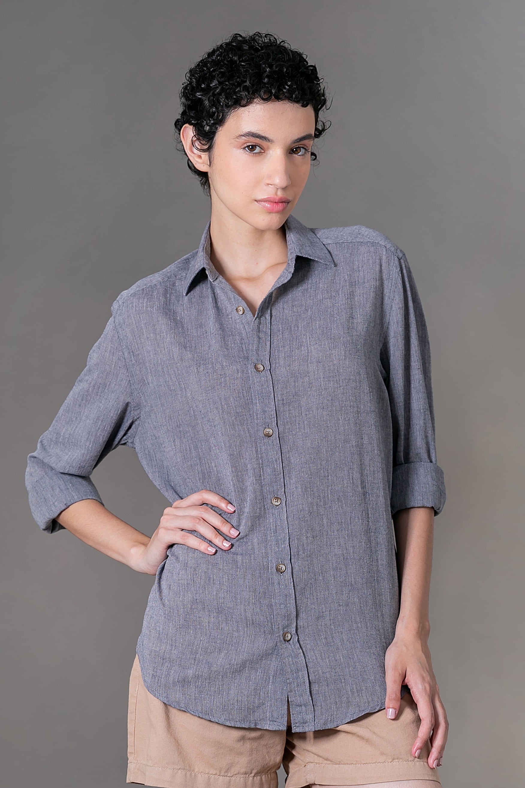 Camisa Algodão Diferenciado Frevo Azul Marinho ML