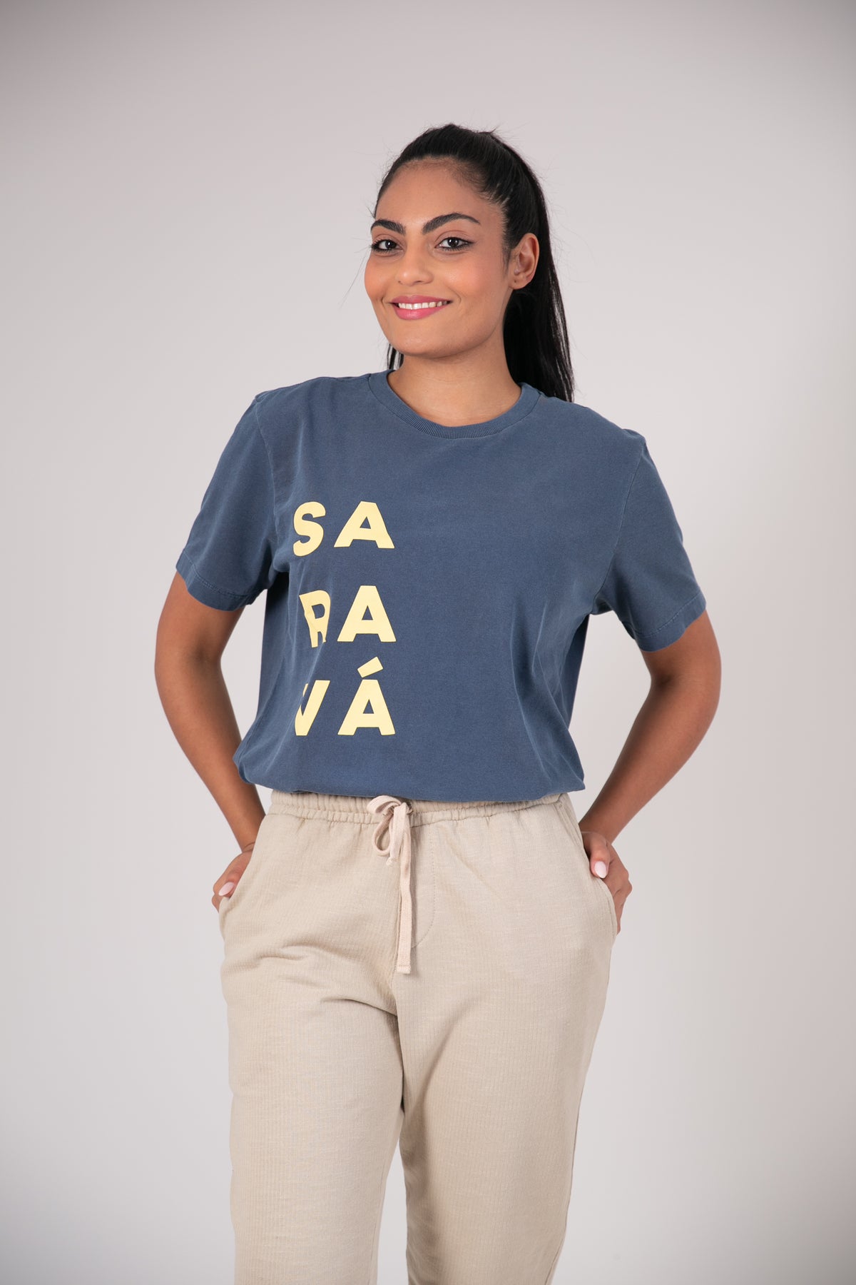 Camiseta Saravá Azul