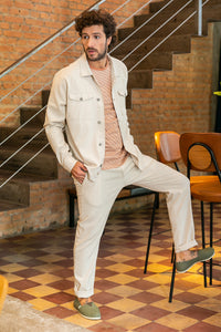 Overshirt Linho Viscose Cru