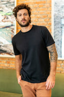 Camiseta Malha Pima Preta