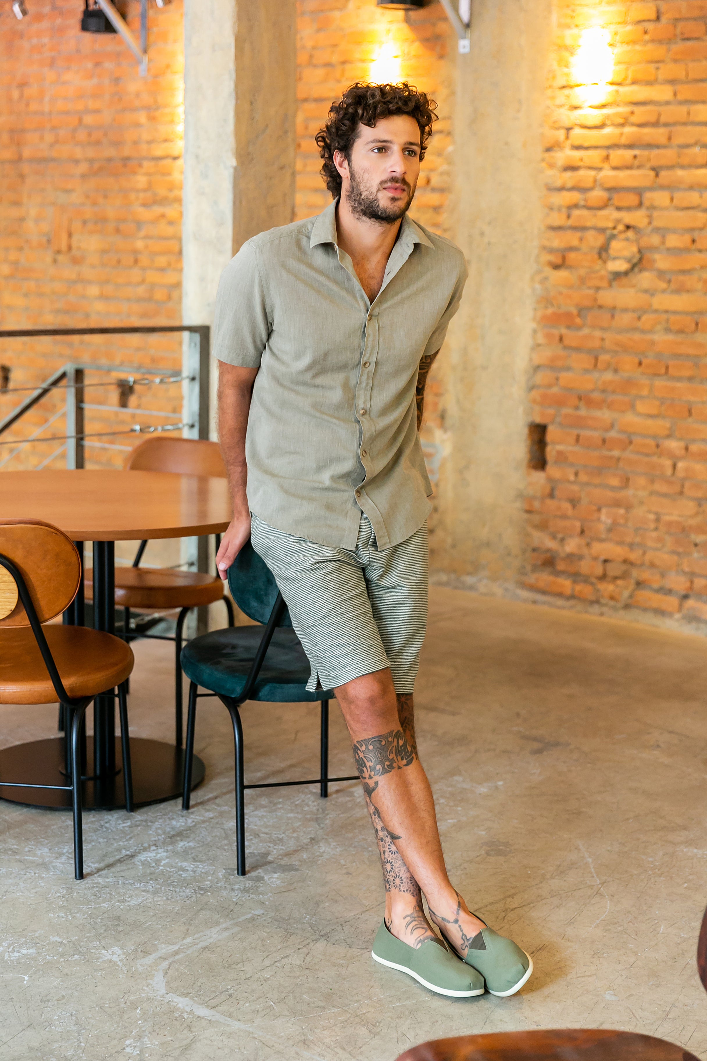 Camisa Algodão Diferenciado Frevo Verde MC