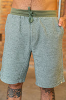 Bermuda Moletom Fibras Diversas Verde