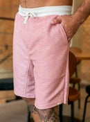 Bermuda Moletom Fibras Diversas Ferrugem