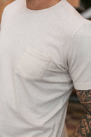 Camiseta Listrada Algodão Reciclado Natural