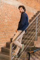 Calça Linho Algodão Viscose Palha