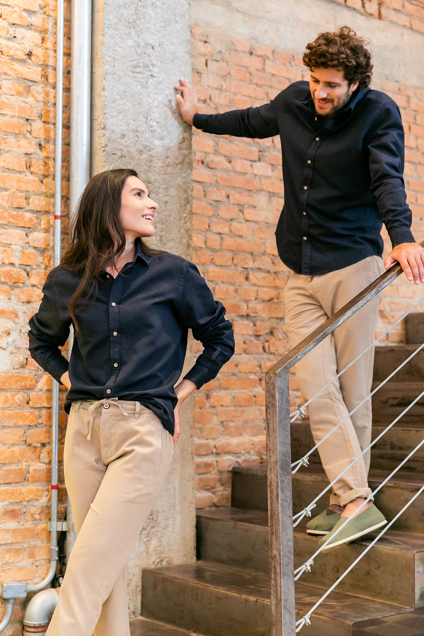 Calça Linho Algodão Viscose Palha