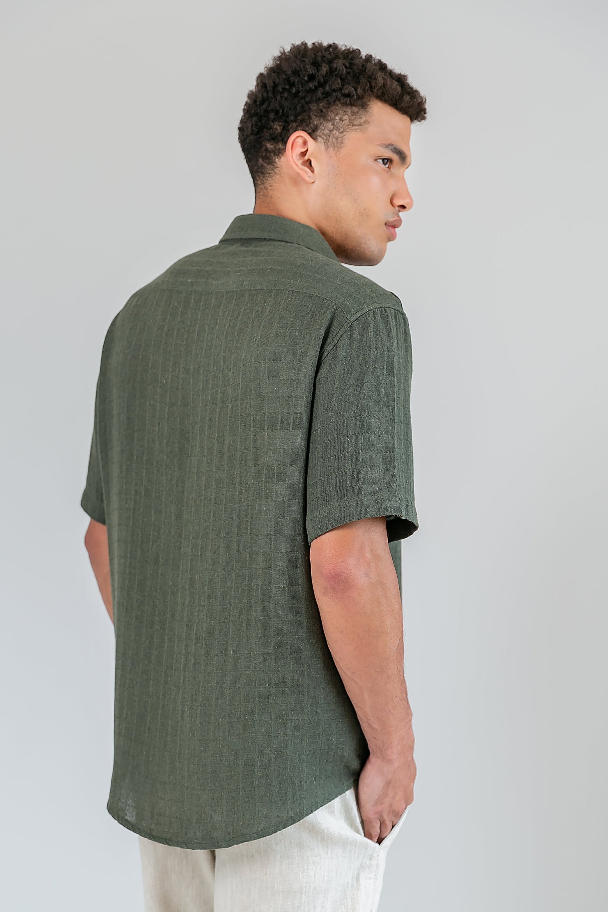 Camisa Varanasi Verde MC