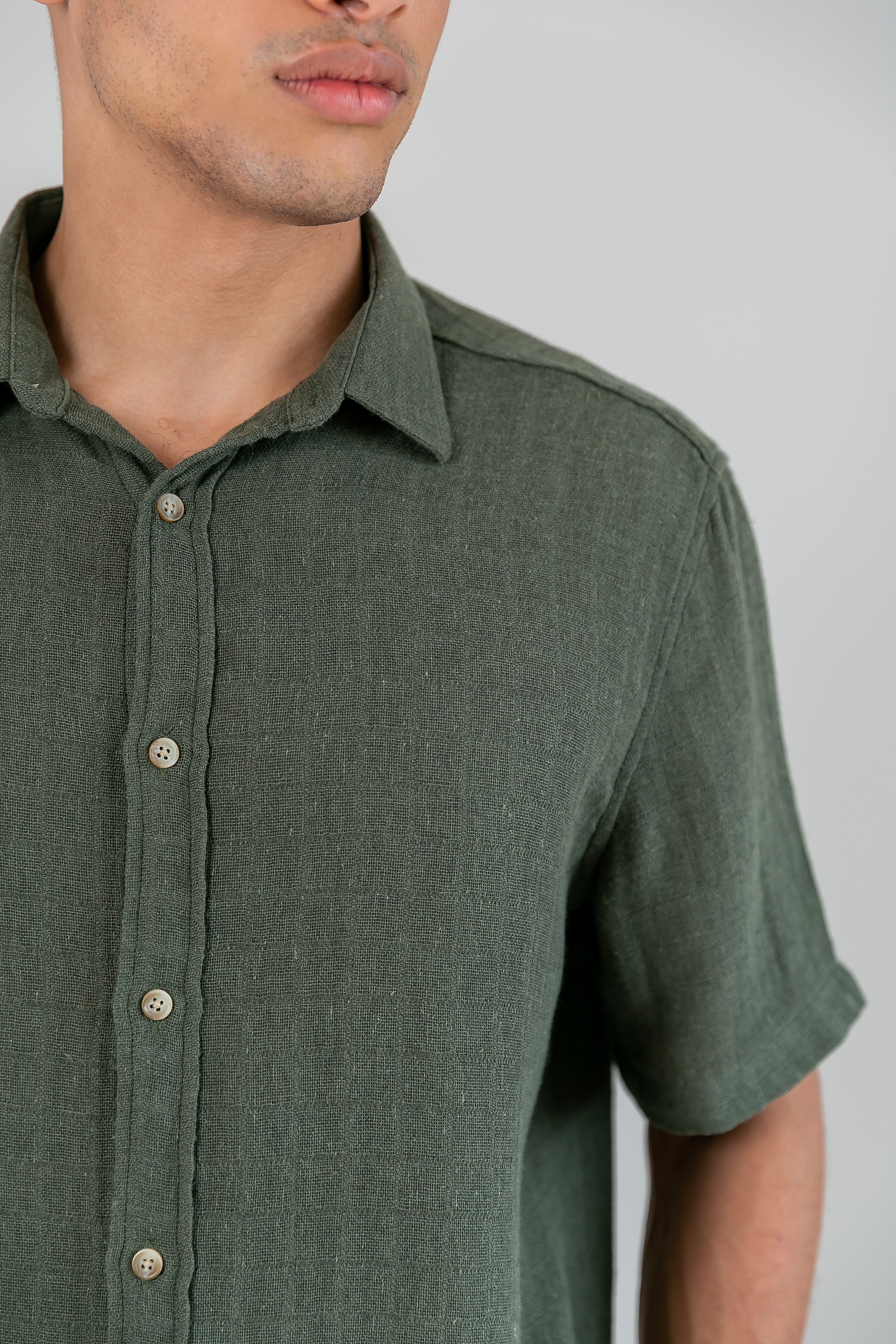 Camisa Varanasi Verde MC
