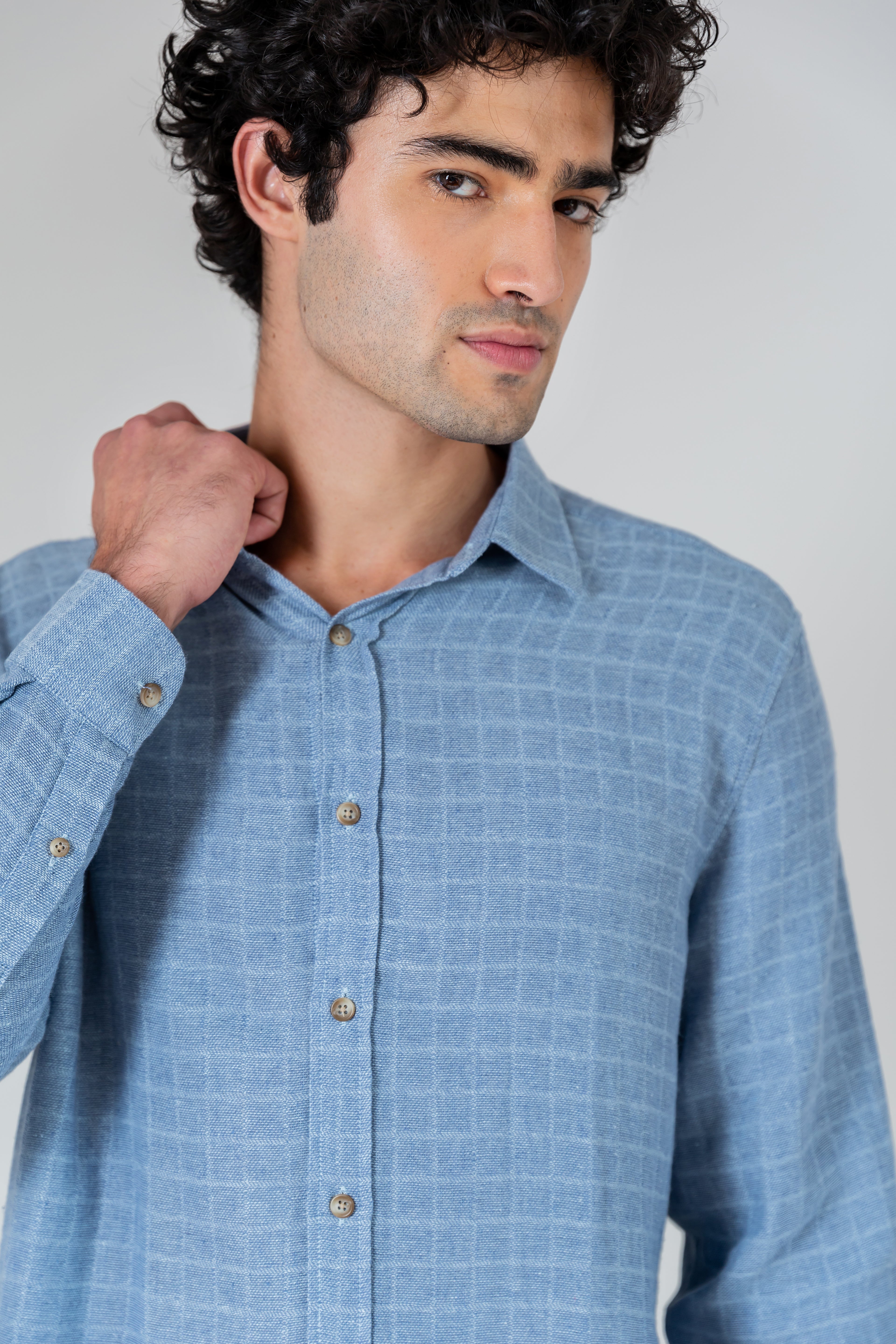 Camisa Varanasi Azul ML