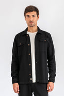 Overshirt Algodão Cane Preta