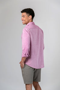 Camisa Algodão Mescla Bordô ML