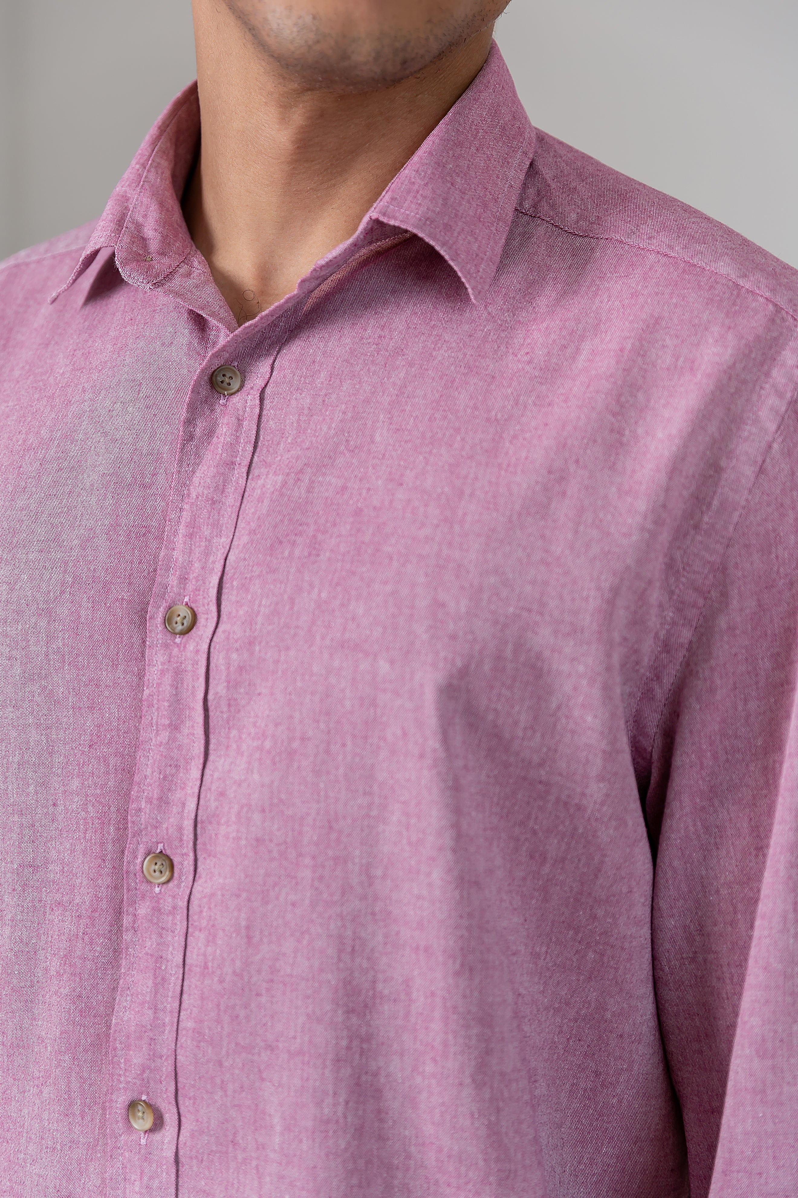 Camisa Algodão Mescla Bordô ML