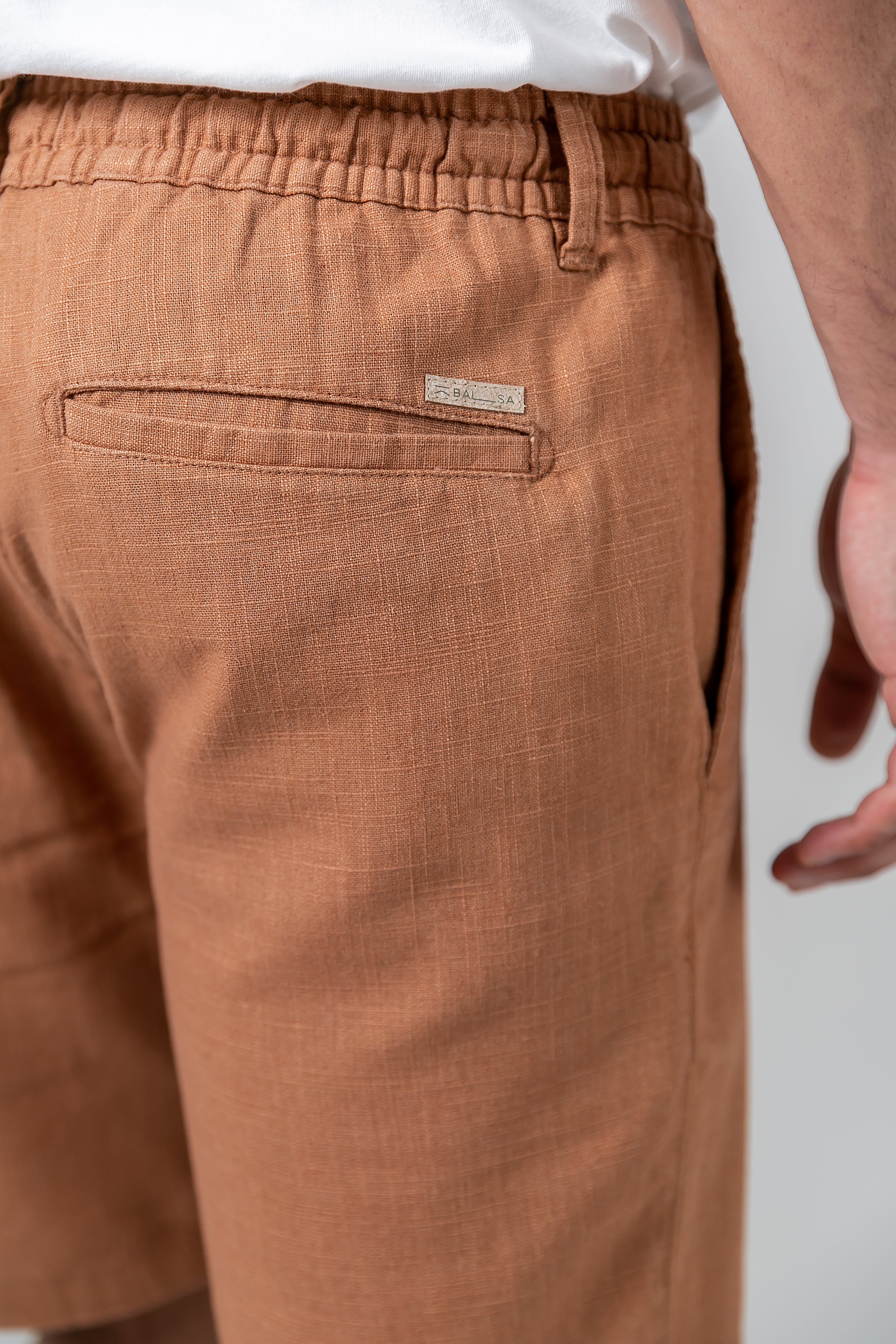 Bermuda Linho Caramelo