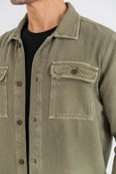 Overshirt Algodão Cane Verde