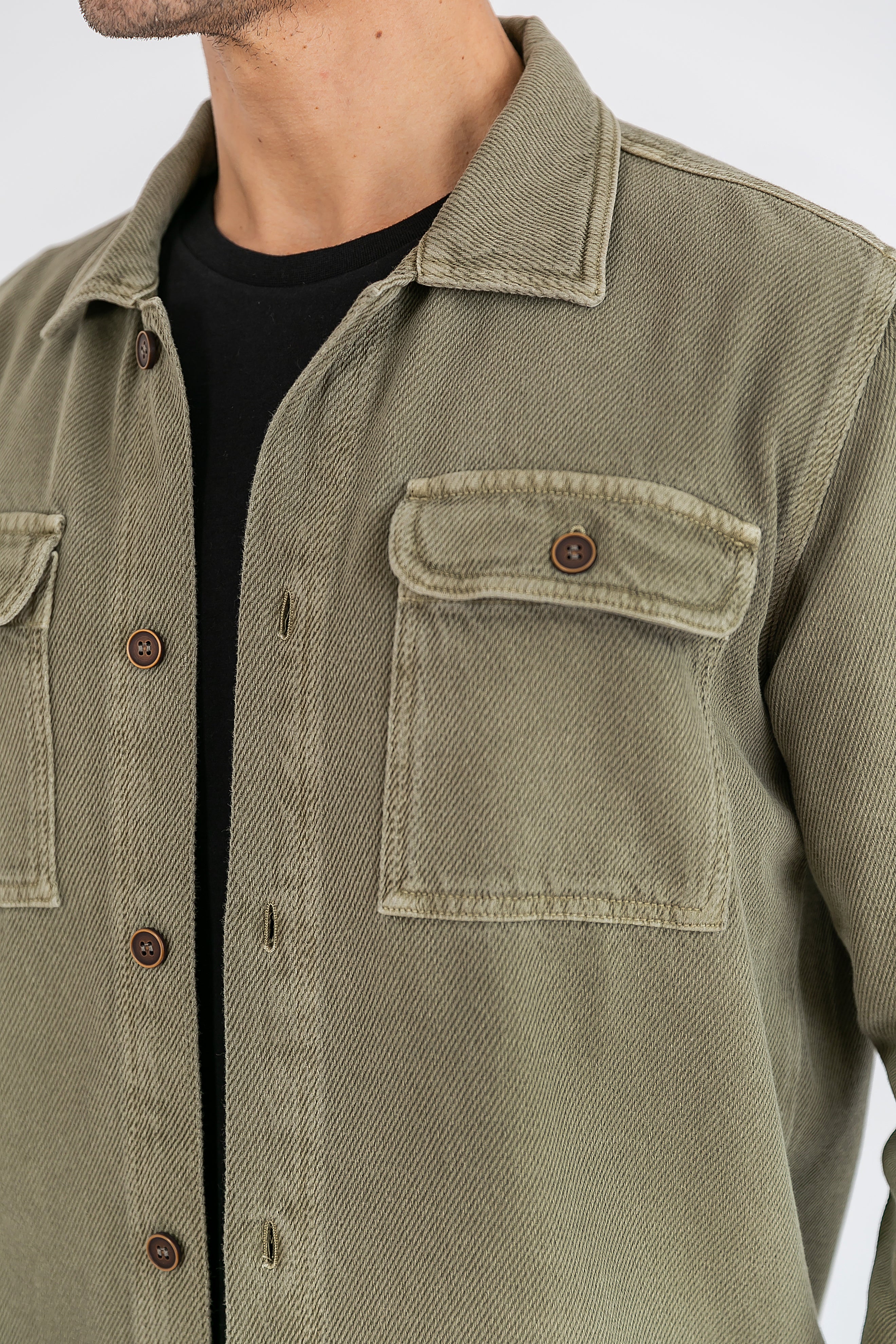 Overshirt Algodão Cane Verde