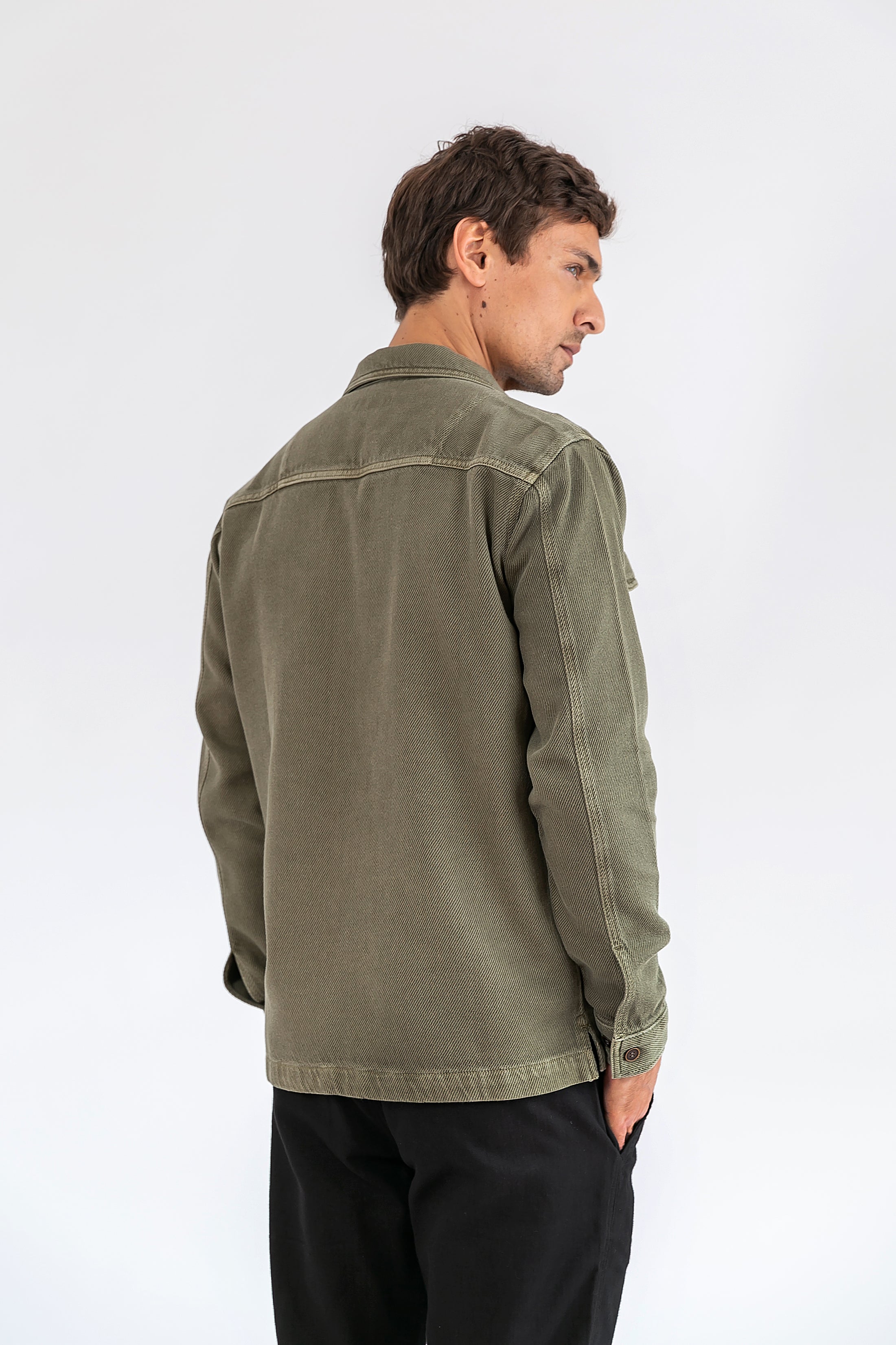 Overshirt Algodão Cane Verde