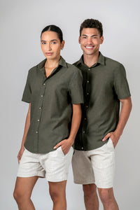 Camisa  Algodão Cerrado Verde MC