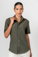 Camisa  Algodão Cerrado Verde MC