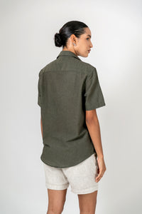 Camisa  Algodão Cerrado Verde MC