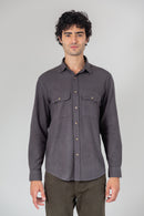 Camisa Flanela Chumbo ML