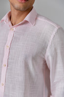 Camisa Algodão Rosa ML
