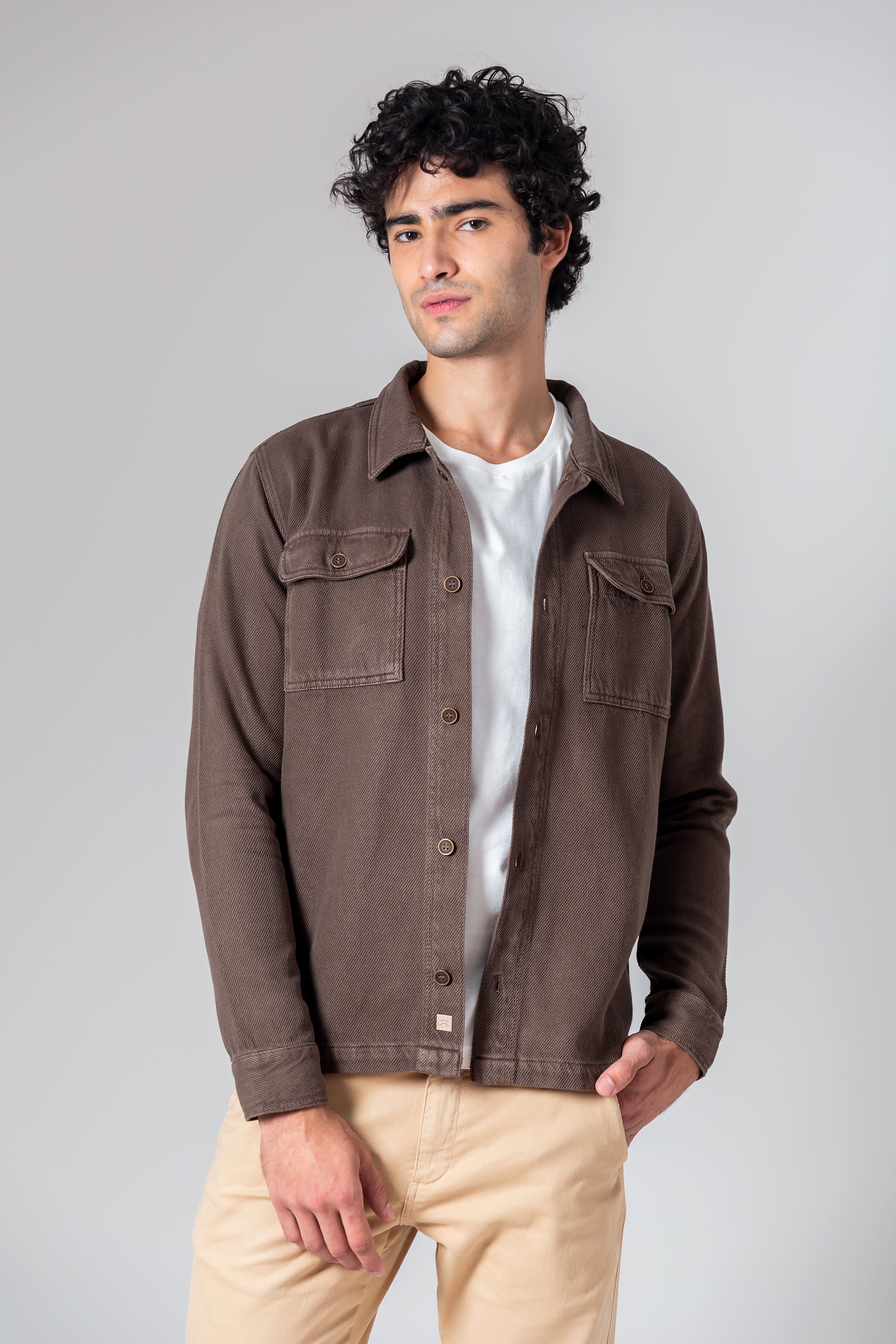 Overshirt Algodão Cane Café